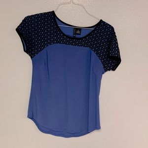 Blue and black shirt